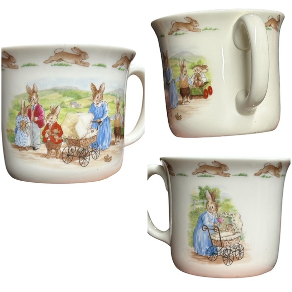 Royal Doulton 1988 “Bunnykins” English Bone China Mug with Bunny Design - Picture 3 of 6